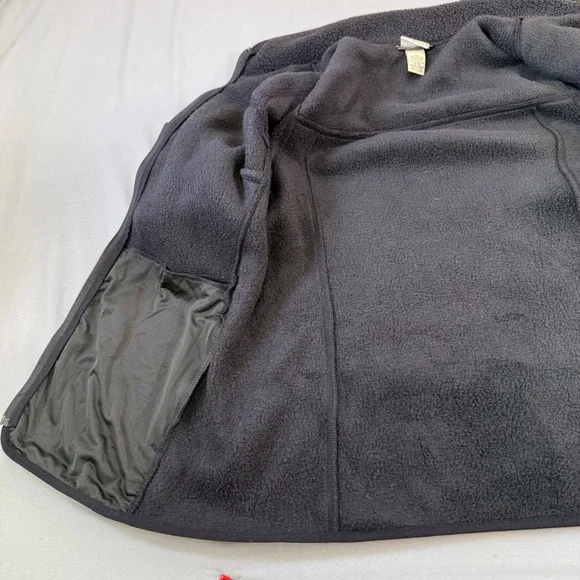 L.L.Bean‎ Gray Fleece Full Zip Jacket women's Polartec LRG. Comfort, sporty warm - Picture 15 of 16